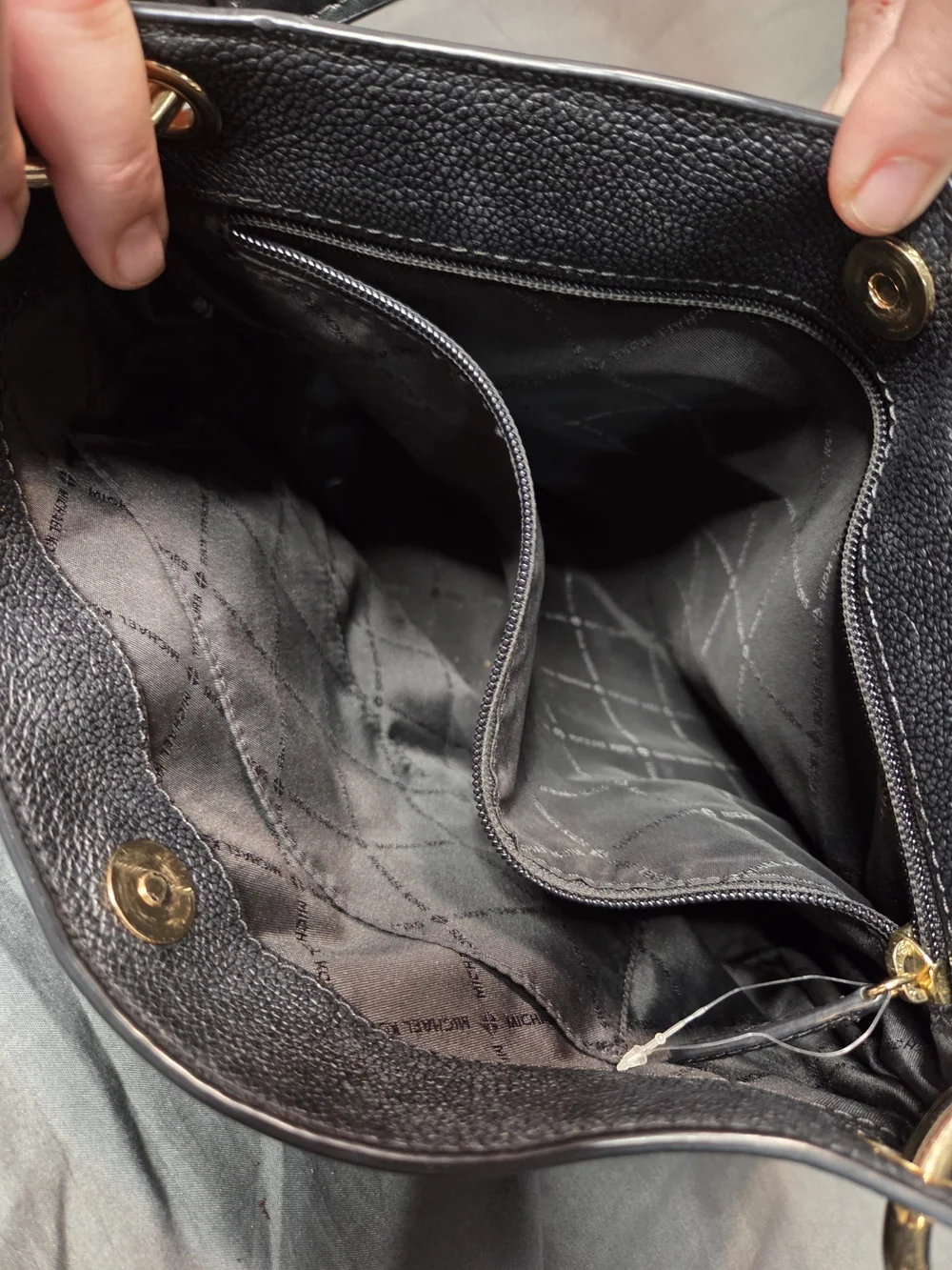 Michael Kors Black Leather Shoulder Bag